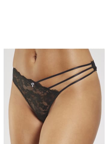PETITE FLEUR GOLD String-Ouvert in schwarz