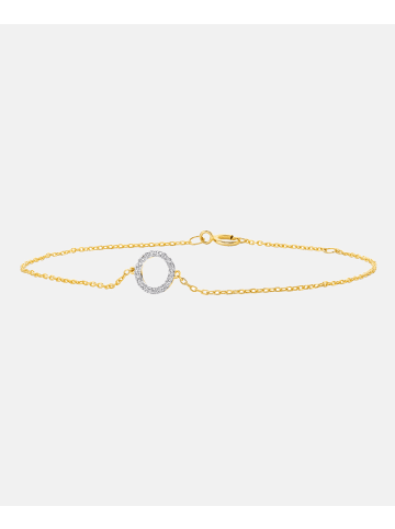 Diamant L'éternel Armband aus 375 Gelbgold mit 0.06 Karat Diamant
