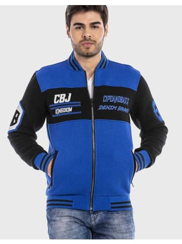 Cipo & Baxx Sweatjacken in SAXEBLUE