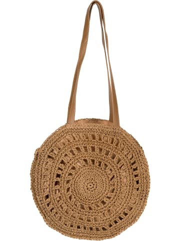 styleBREAKER Schultertasche in Braun