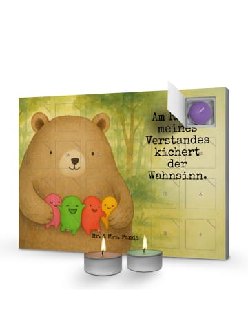Mr. & Mrs. Panda Duftkerzen Adventskalender Bär Gefühl Design mi... in Weiß