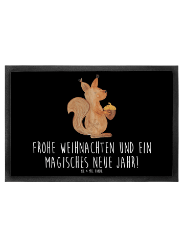 Mr. & Mrs. Panda Gummi Matte Eichhörnchen Weihnachten mit Spruch in Schwarz