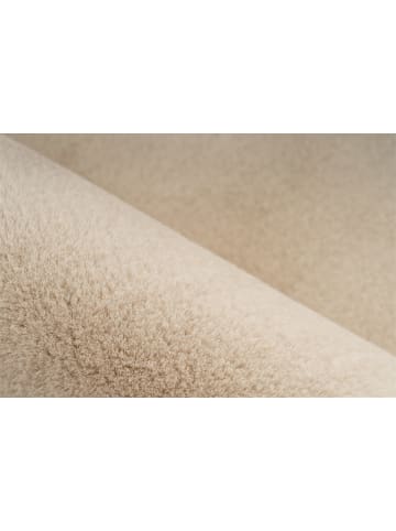 Kayoom Hochflor Teppich Rabbit in elfenbein - rund