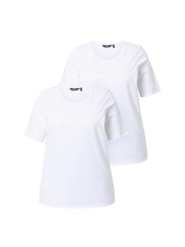 Ulla Popken Shirt in schneeweiß
