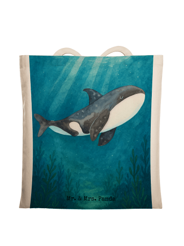 Mr. & Mrs. Panda Tasche Orca Design ohne Spruch in Weiß