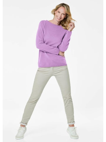 GOLDNER Kaschmirpullover Kaschmirpullover mit U-Boot Ausschnitt in smaragd