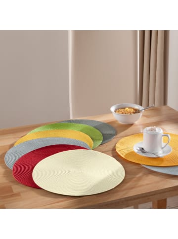 Erwin Müller Tischset 8er-Pack Amadora in grau