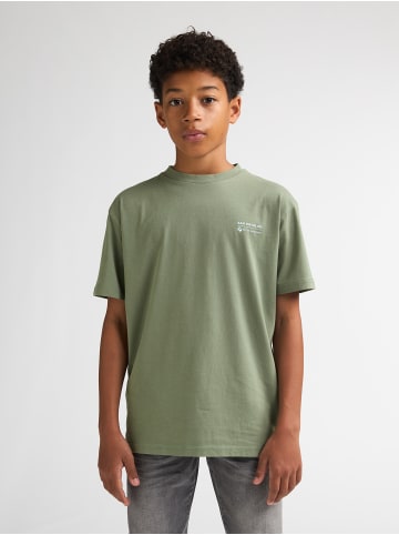 Petrol Industries Bedrucktes Jersey-T-Shirt Valle in Grün