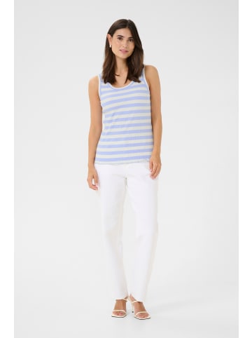CULTURE Jerseytop CUfiji Relaxed fit in Serenity/White Stripe