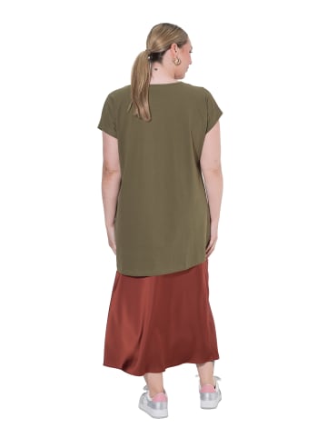 MIAMODA Shirt in dunkles olive