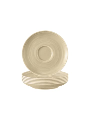Seltmann Weiden 6er Set Espressountertassen Terra in Sandbeige ø 12 cm