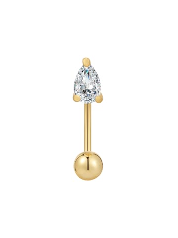 Glanzstücke München Ohrstecker aus Sterling Silber mit Zirkonia in gelbgold