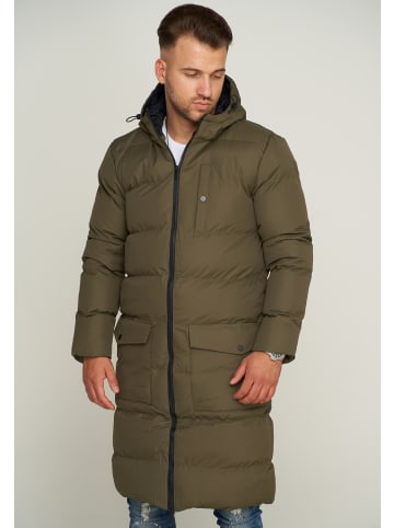 SOULSTAR Parka - mit Kapuze als Langer Steppmantel - Winterjacke S2KANSK Steppmantel Steppjacke in Olive