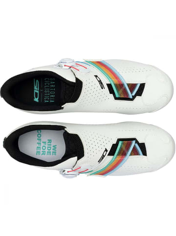 SiDI Coffee Grinder Gravel-Schuhe Weiß EU 43 - Wildleder, MTB SR17 Sohle,