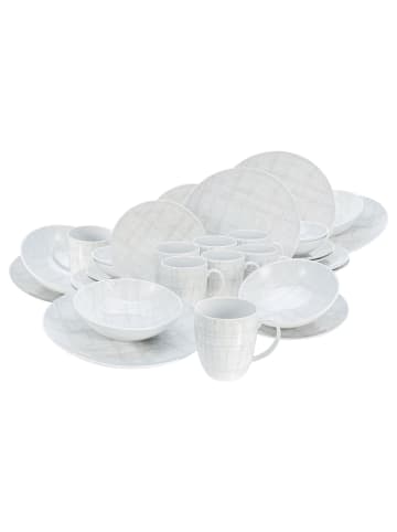 CreaTable 32 tlg. Set 25798 Shabby Chic Kombiservice in Weiß