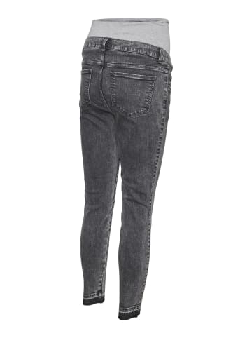 mama licious Umstandsjeans mit Slim Fit in Grey Denim