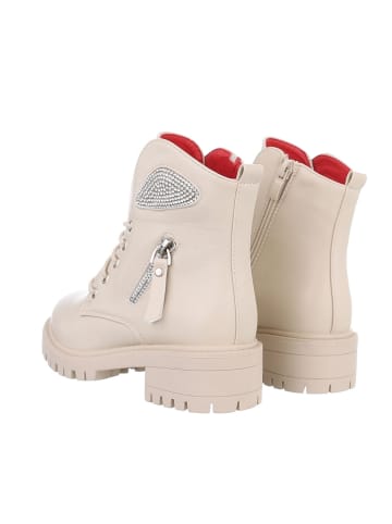 Ital-Design Stiefelette in Beige