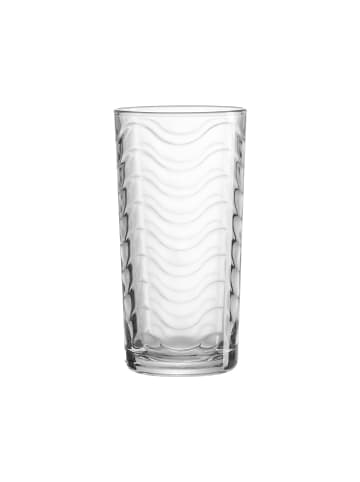 6er Set Longdrinkgläser WAVE in Transparent 250 ml