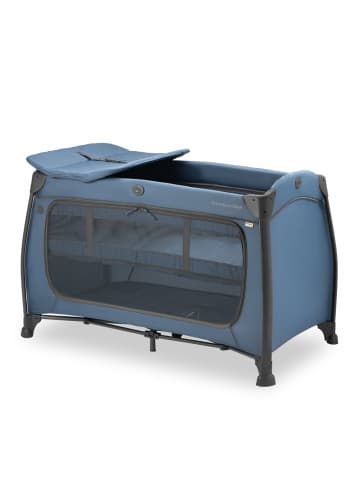 Hauck Reisebett Play N Relax Center mit Wickelauflage, in blau