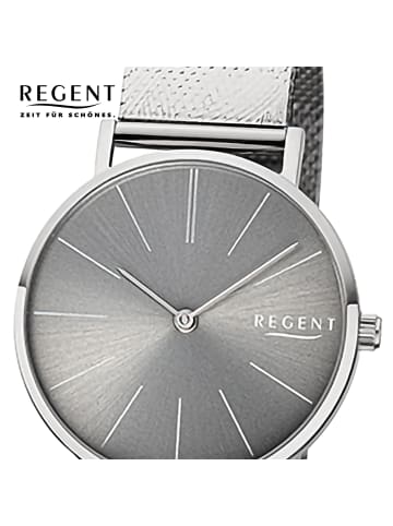 Regent Analog-Armbanduhr Regent Metallarmband silber mittel (ca. 32mm)