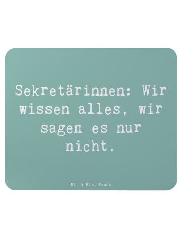 Mr. & Mrs. Panda Mouse Pad Spruch Sekretärin Geheimnisträgerin m... in Meeresbrise