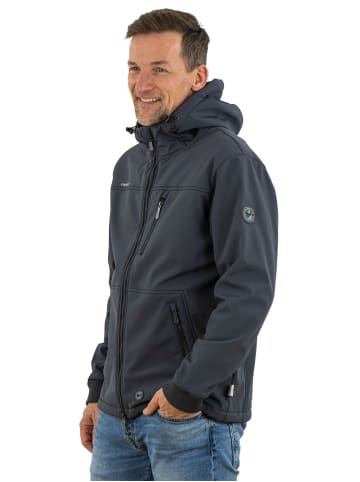 First B Softshelljacke "Albero", Funktionsjacke mit Fleecefutter in anthrazit