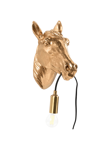 Wandleuchte PHILIPPE in Gold/Messing - (W) 13 x (H) 26 x (L) 21 cm