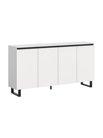ebuy24 Sideboard Tomasa Weiß 160 x 36 cm