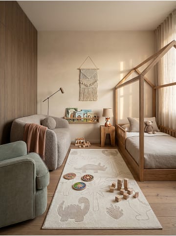 KADIMA DESIGN Teppich Kinderzimmer Kinder-Motiv Kinderzimmer pflegeleicht Spielzimmer in Creme