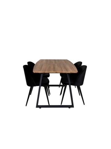 ebuy24 Essgruppe Inca 31 Schwarz 85 x 160 cm