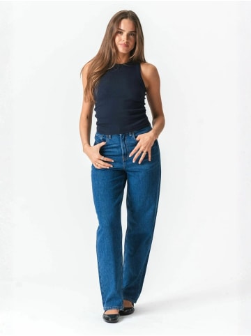 TeeShoppen Top Ribbed in Blue