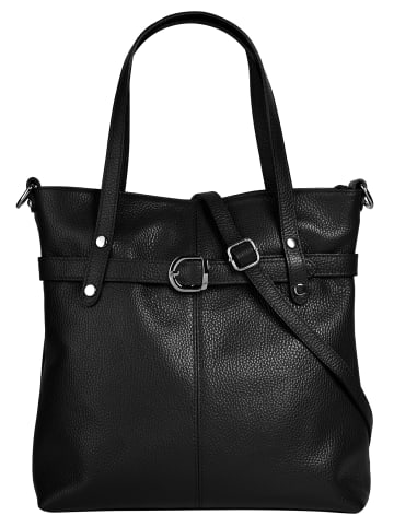 Cluty Shopper echt Leder in schwarz