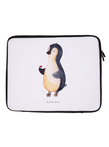 Mr. & Mrs. Panda Notebook Tasche Pinguin Marienkäfer ohne Spruch in Weiß