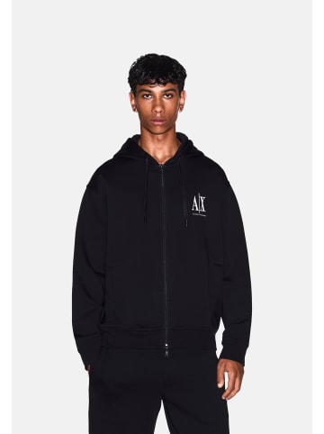 Armani Exchange Sweatjacke in schwarz