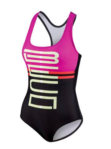 BECO the world of aquasports Badeanzug Maxpower Swimsuit in schwarz-pink
