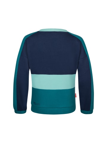 Trollkids Sweatshirt "Verdal" in Marine/Teal-Blau/Wasserblau