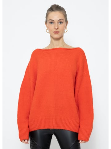 SASSYCLASSY Oversize Strick-Pullover in Orange