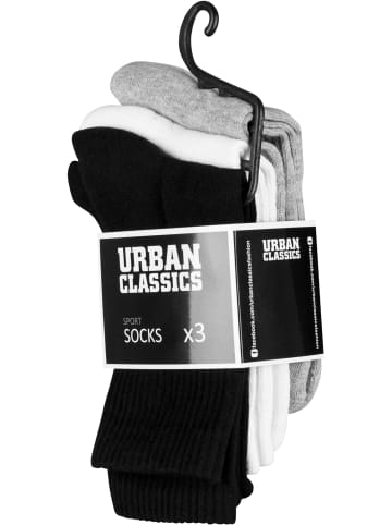 Urban Classics Basic Socks in blk/wht/gry