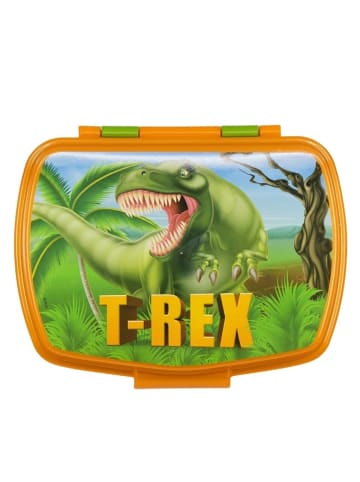 COFI 1453 T-REX Kinder Brotdose – Lunchbox Pausenbox Schulbrotbox in Grün