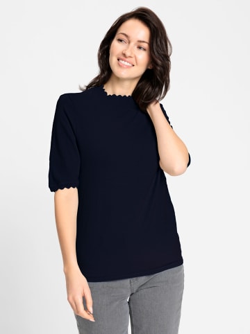 WITT WEIDEN Kurzarmpullover in marine