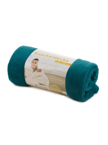 Gözze Wohndecke Kuscheldecke in petrol