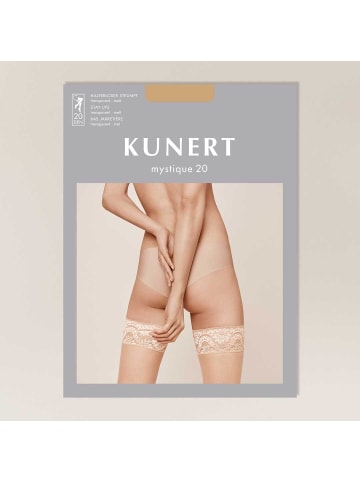 Kunert Halterlose Feinstrümpfe Mystique 20 Doppelsilikonstreifen in Cashmere