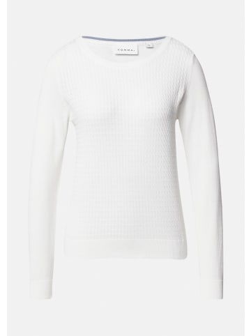 comma Strickpullover in 0120_weiß