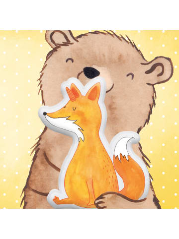 Mr. & Mrs. Panda Kissen Einhorn Fuchs ohne Spruch in Weiß