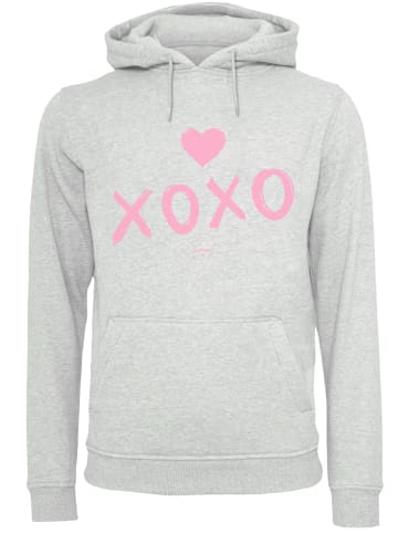 F4NT4STIC Hoodie Valentinstag xoxo in grau meliert