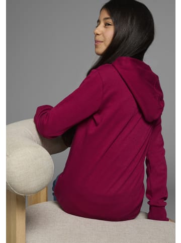 Kidsworld Kapuzenshirt in bordeaux-beere