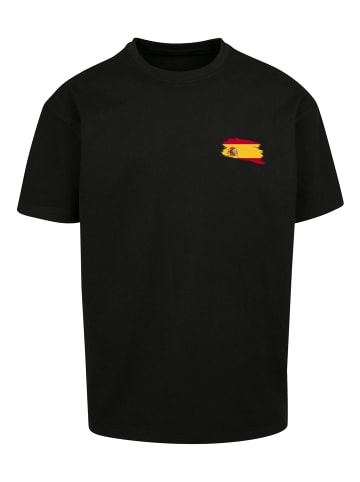 F4NT4STIC Heavy Oversize T-Shirt Spain Spanien Flagge in schwarz