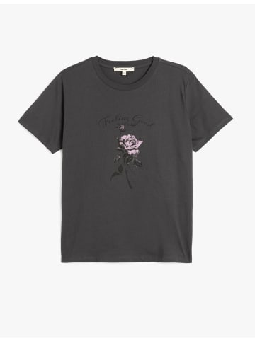 KOTON TSHIRT SS in Anthrazit