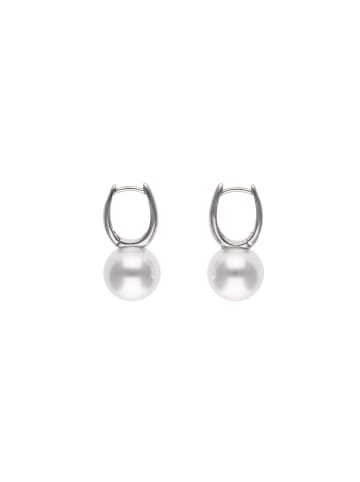 NAEMI Women Earrings in Silver White