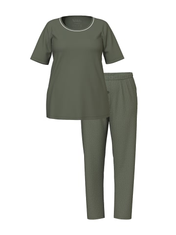 Ulla Popken Pyjama in olivgrau
